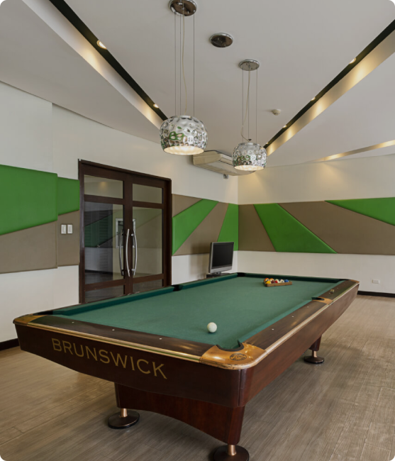 Billiard Area at The Exchange Regency